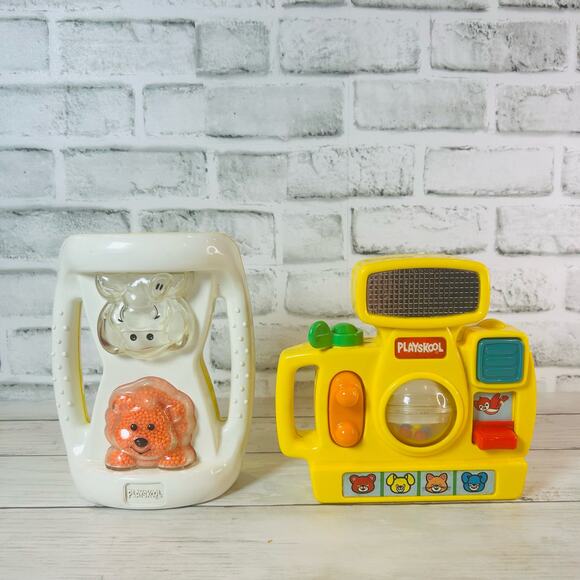 Vintage, Playskool, Developmental Baby Toys Camera Shaker Plastic Toys Learning - Picture 1 of 3